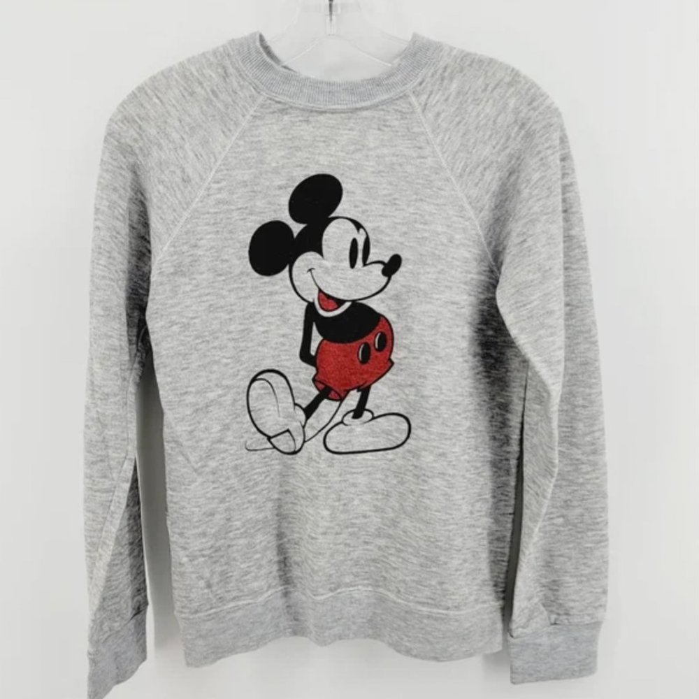 Vintage Disney Mickey Mouse Sweatshirt, Heather Grey